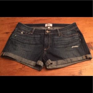 Paige Distressed Denim Cutoffs